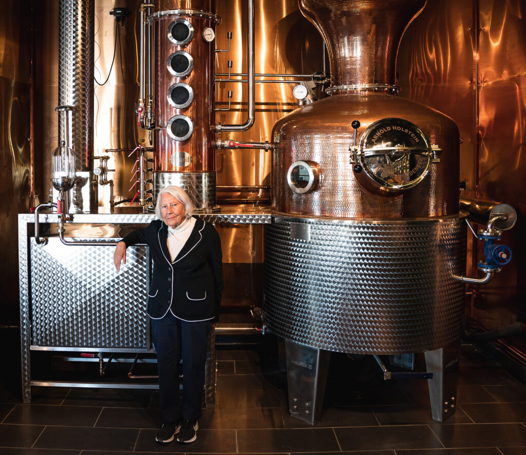 Marit, Jon Hillgrens mother in law, Hernö Gin Distillery
